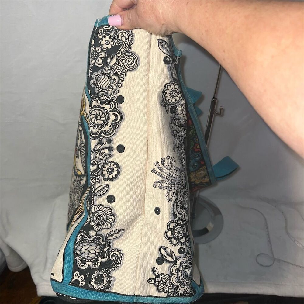 Brighton Summer of Love Artful Tote Bag Multicolor Hearts & Paisley - Picture 6 of 11